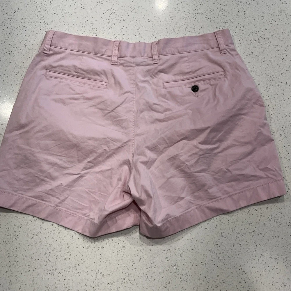 J Crew Oarsman Portsider Shorts Mens 33/5 Pink Stretch Chino Preppy Vacation